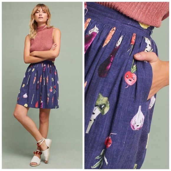Anthropologie Dresses & Skirts - Anthropologie Pepaloves Elisabeth Veggie Skirt HTF